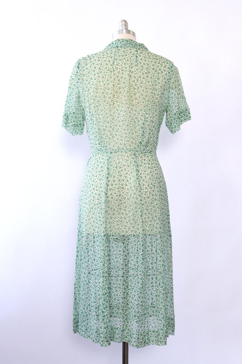 1940s sheer dress 1940s Lace Sheer Floral Beige Tan Pinup Petite Dress Canned Ham Vintage