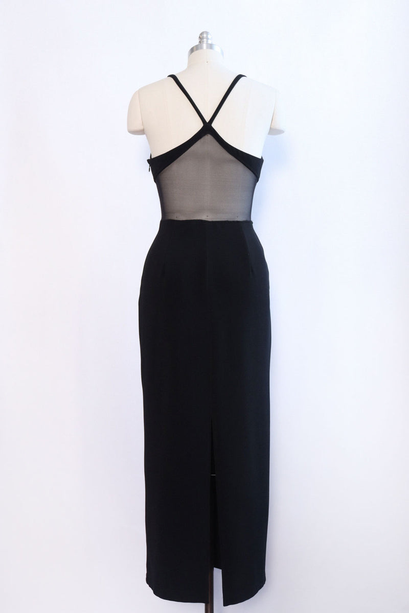 mesh cutout dress Jet Black Mesh Cutout Dress M/L