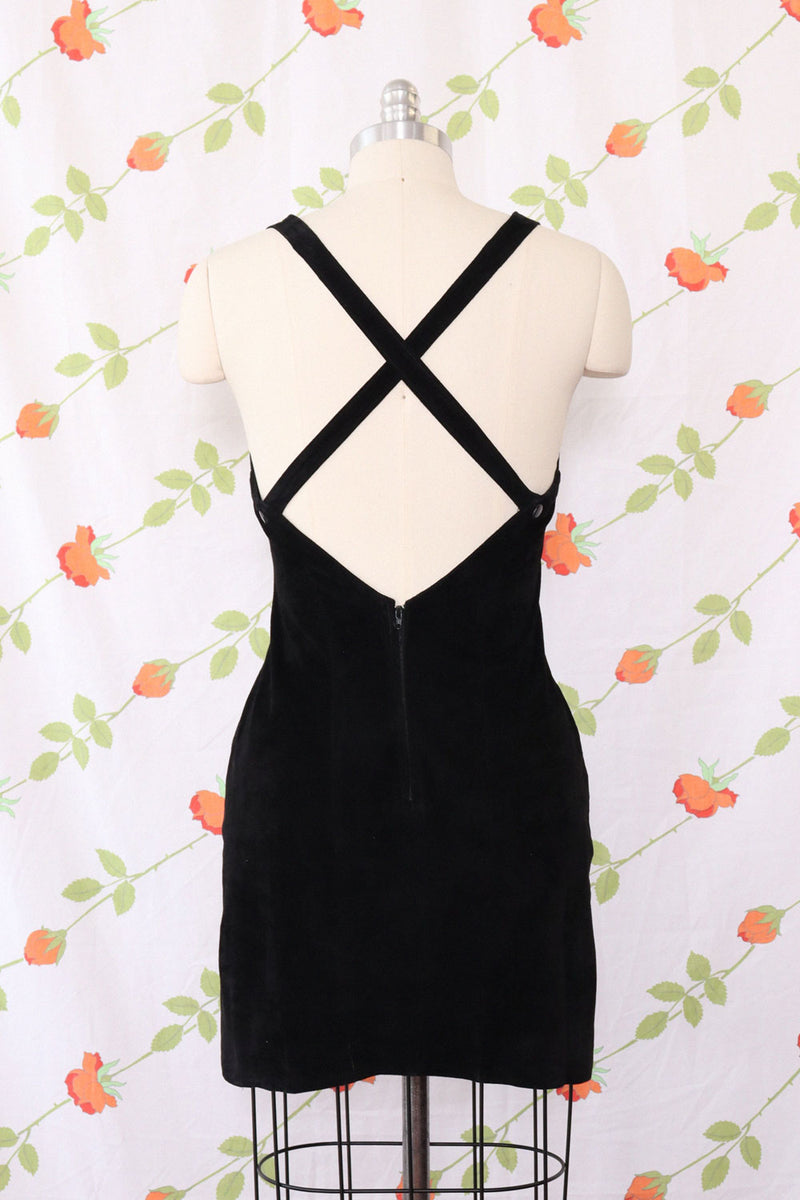 Suede Studded Bodycon Mini S/M OMNIA Suede Studded Bodycon Mini S/M OMNIA