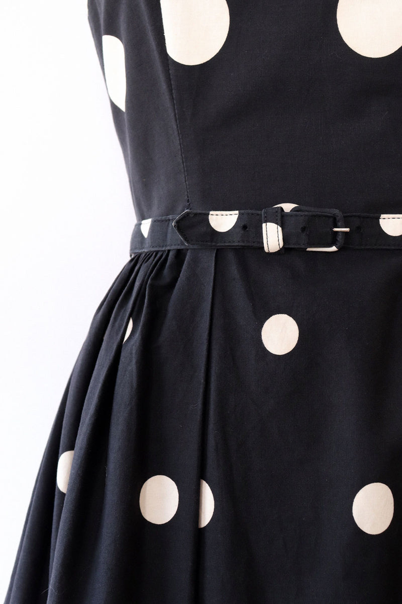 1950s Polka Dot Fit and Flare Dress XS OMNIA 1950s Polka Dot Fit and Flare Dress XS OMNIA