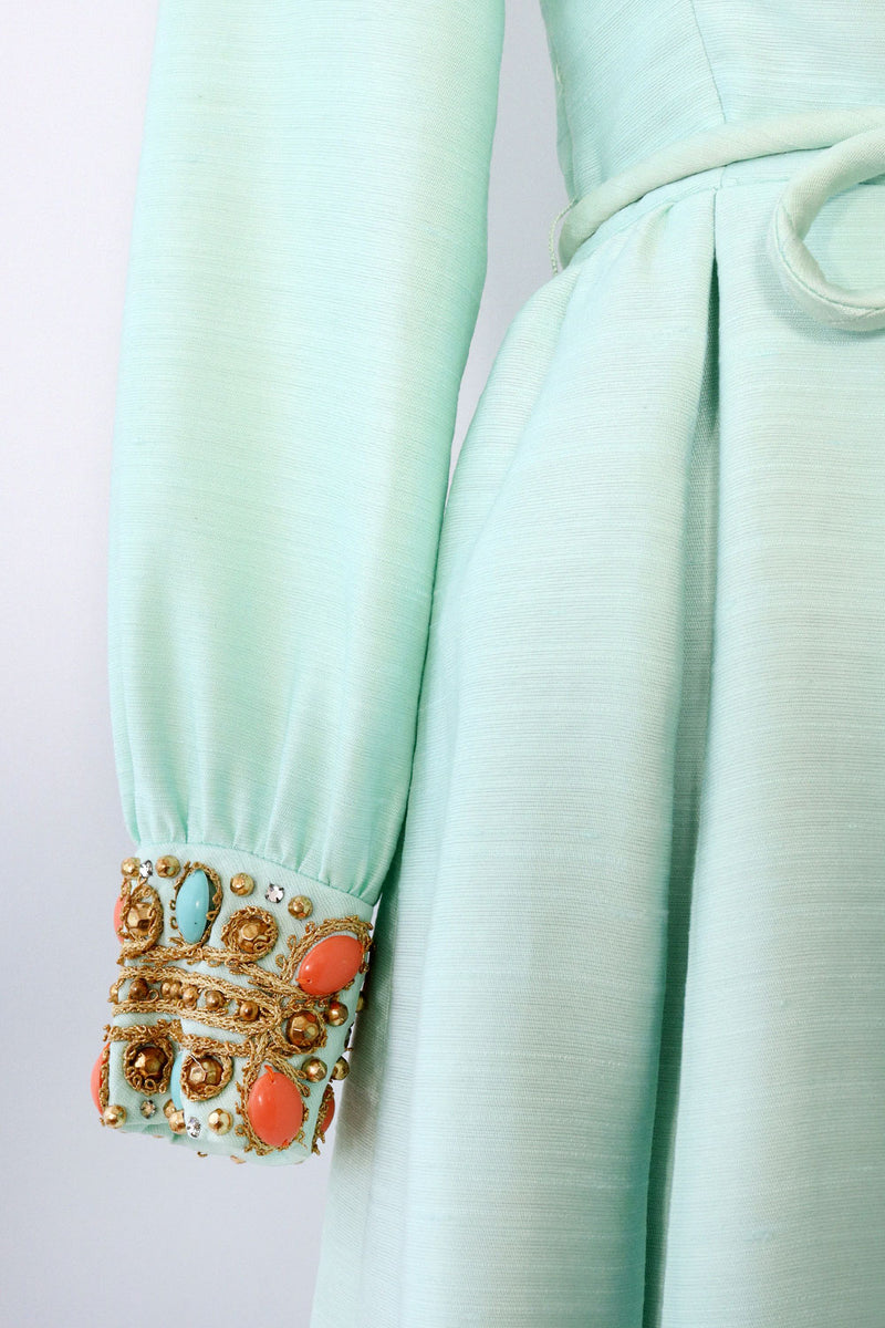 Mint Bejeweled Skater Dress XS/S OMNIA Mint Bejeweled Skater Dress XS/S OMNIA