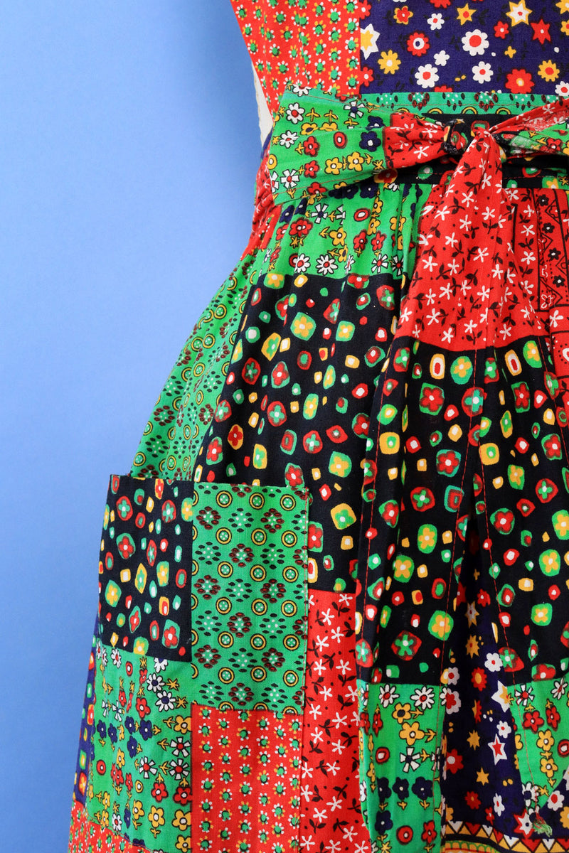 patch dress design Resort Wear Bengal Patchwork One Piece Dress for Women at House of Fett