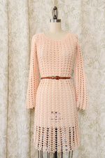 Blush Crochet Dress