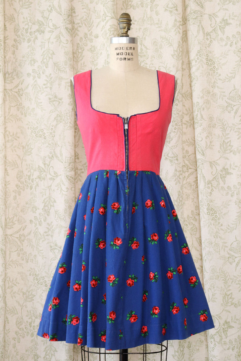 Rose Echtes Dirndl Dress M/L OMNIA Rose Echtes Dirndl Dress M/L OMNIA