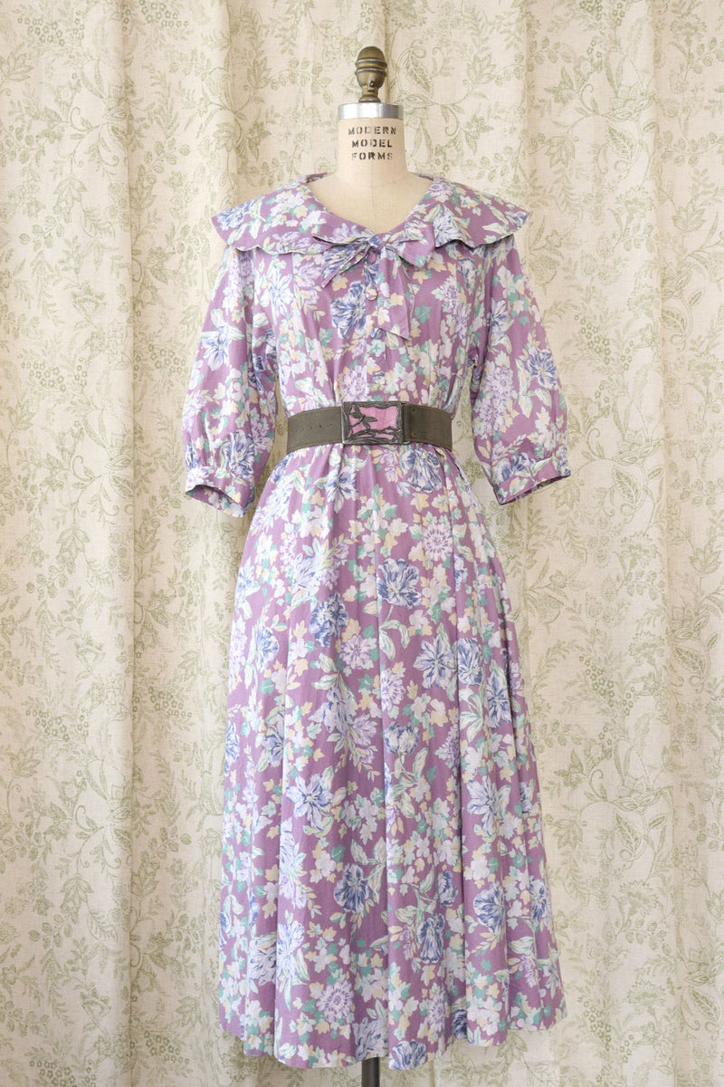 Lavender Laura Ashley Tented Dress M/L OMNIA Lavender Laura Ashley Tented Dress M/L OMNIA