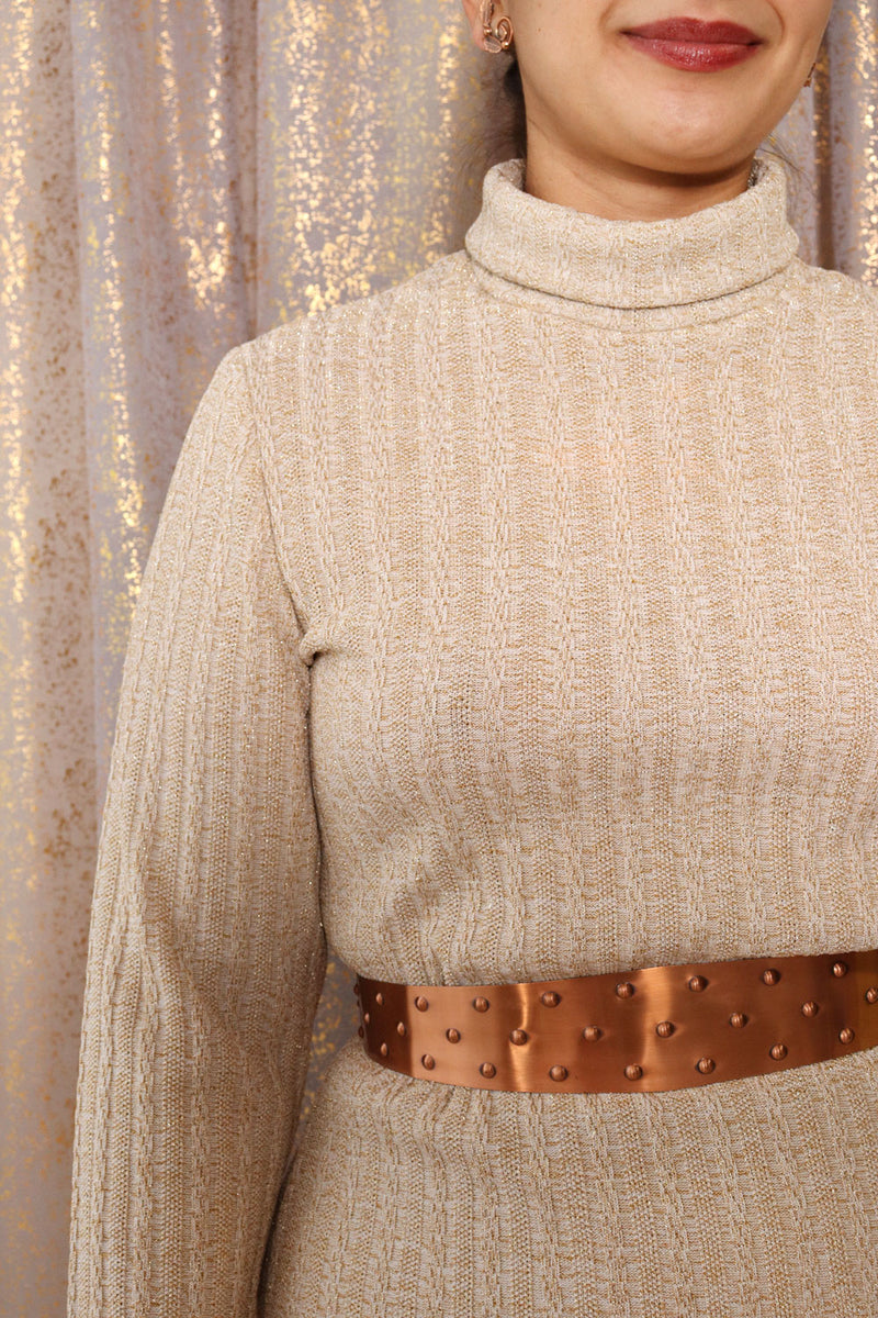 Gold Dust Metallic Knit Maxi M/L OMNIA Gold Dust Metallic Knit Maxi M/L OMNIA