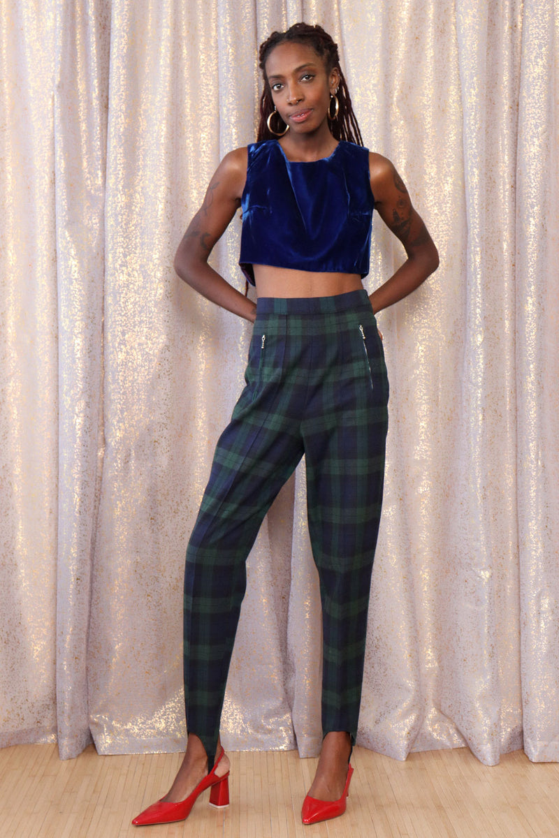 Hunter Plaid Stirrup Pants M – OMNIA