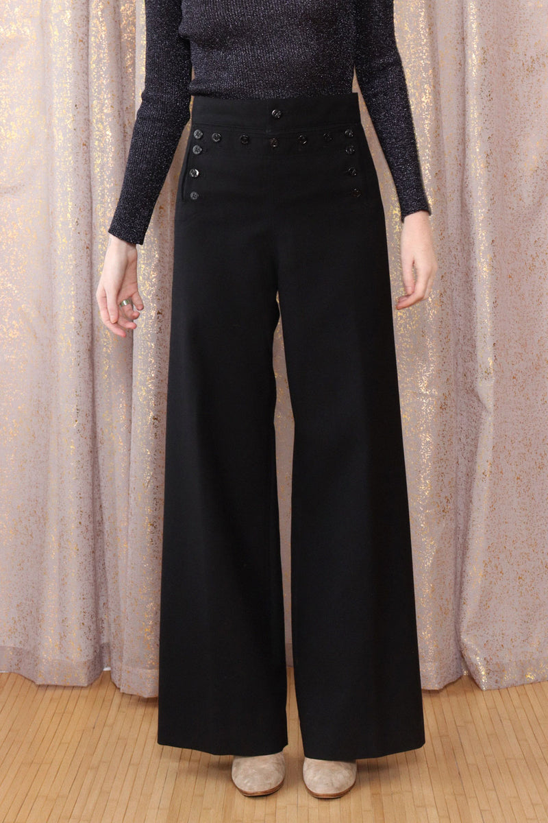 Midnight Wool Sailor Pants S-S/M – OMNIA
