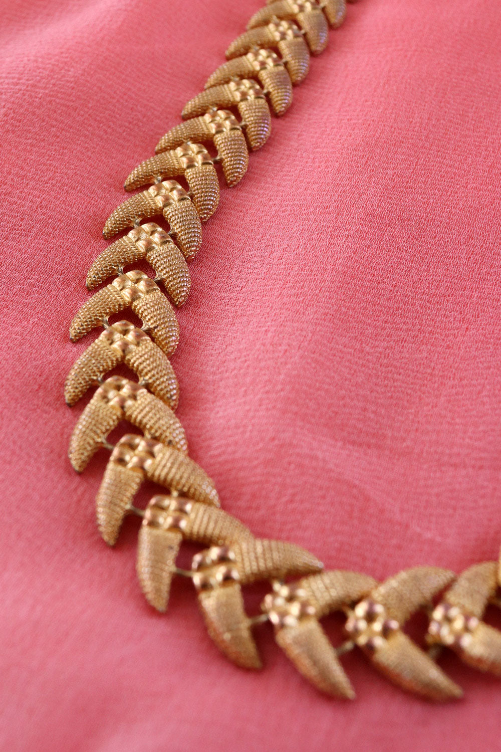 Warm Golden Articulated Necklace