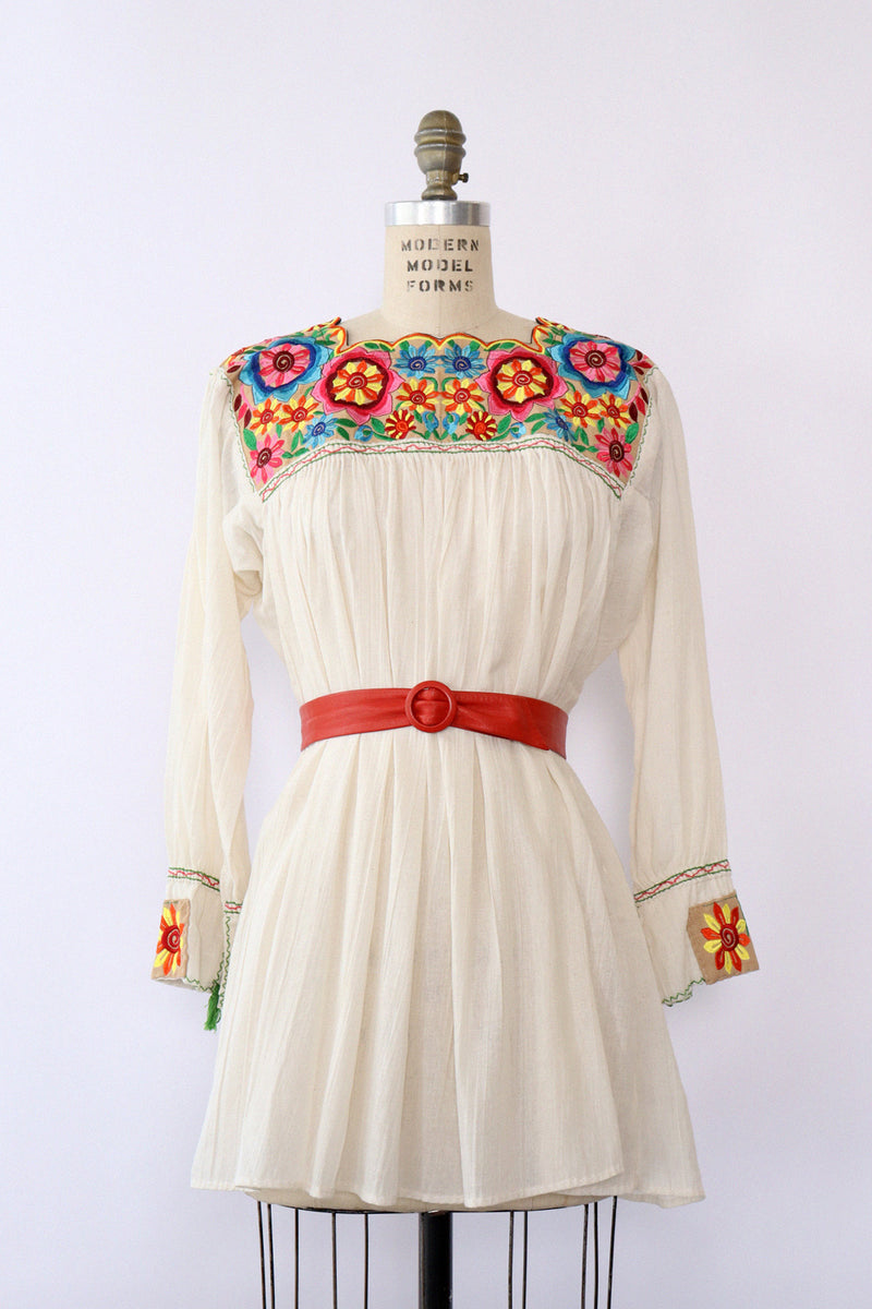 Embroidered Yoke Tunic Mini S/M Embroidered Yoke Tunic Mini S/M