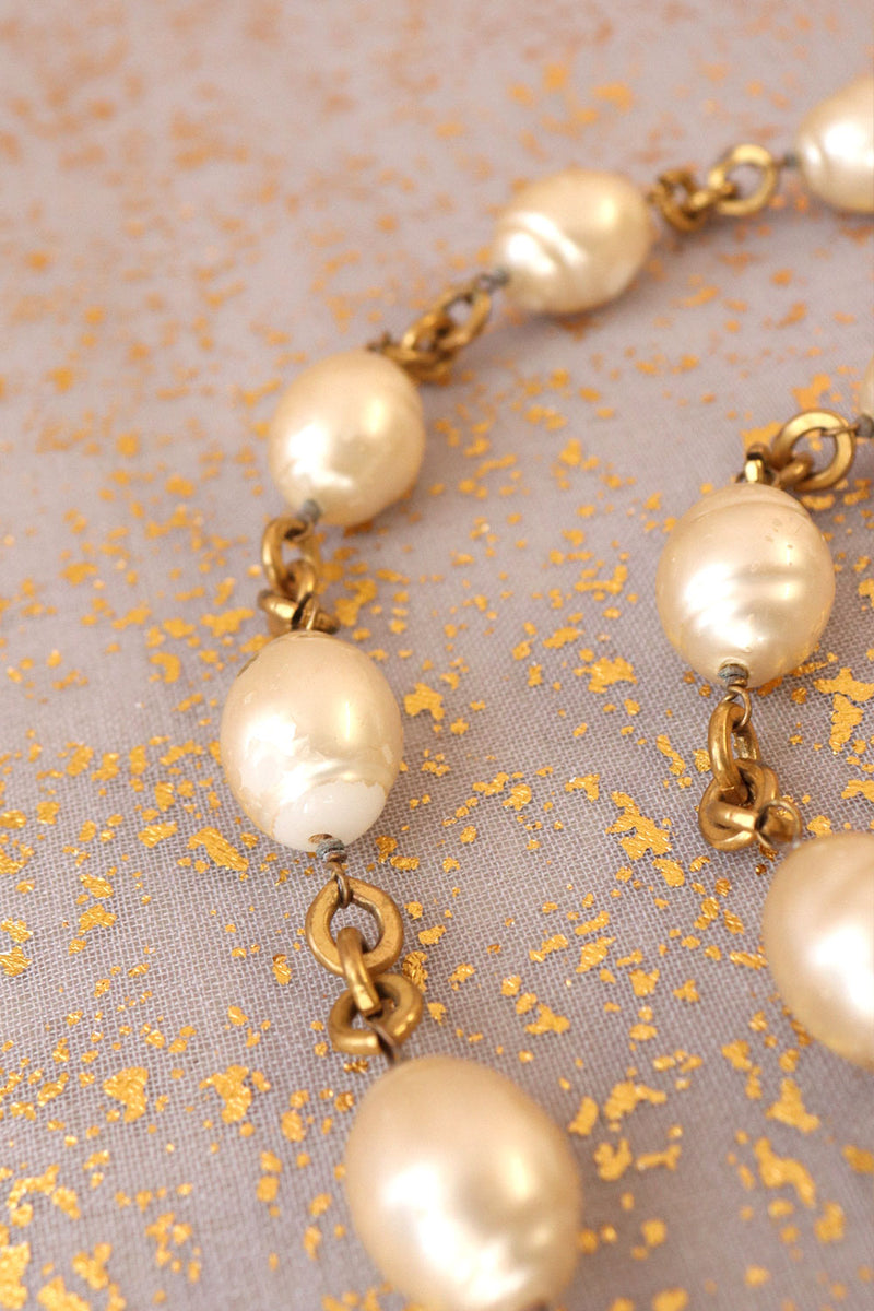 Chunky Pearl Chain Belt – OMNIA display picture 2