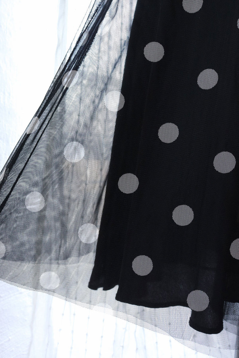 Polka Dot Fit Flare Dress S/M-M OMNIA Polka Dot Fit Flare Dress S/M-M OMNIA