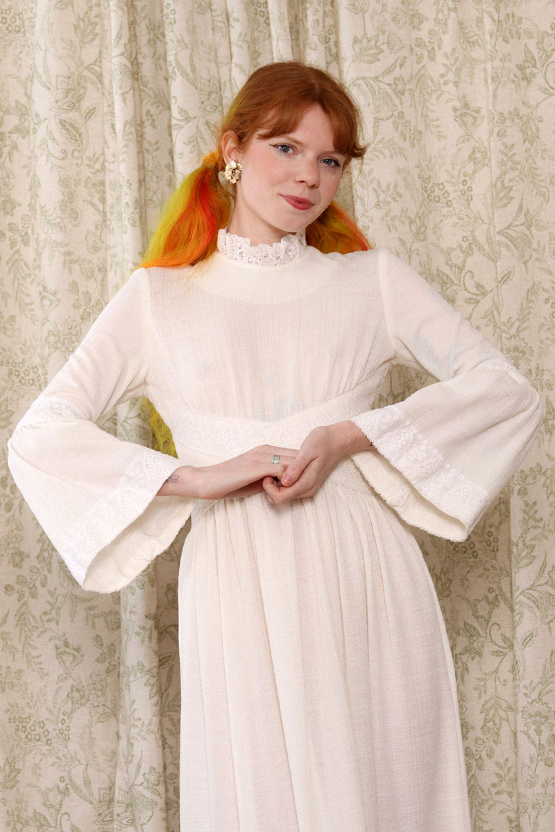 white gauze maxi dress Solana Gauze Maxi Dress - White