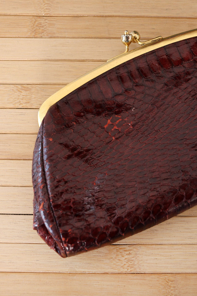 Snakeskin pouch sales