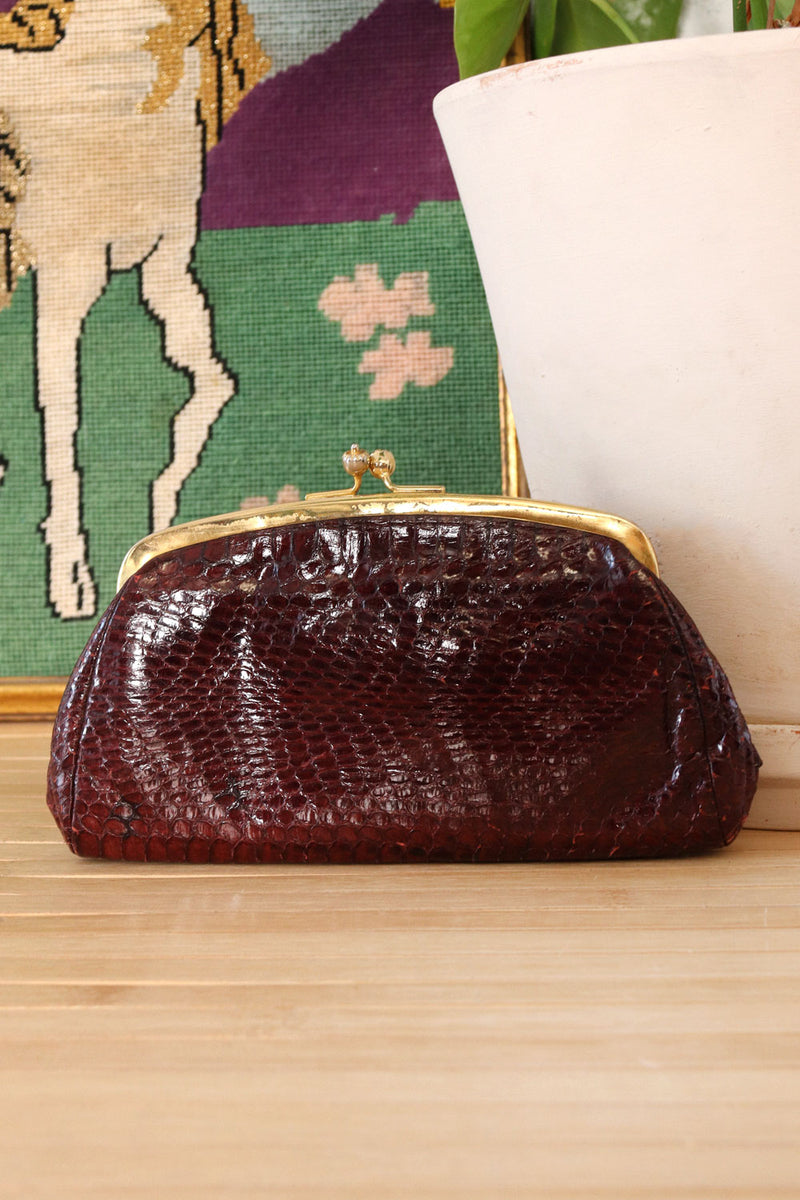 Bombay Snakeskin Pouch