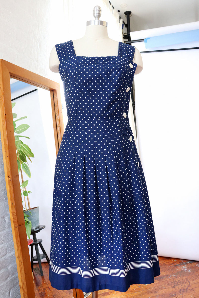 Mediterranean Polka Dot Dress M OMNIA Mediterranean Polka Dot Dress M OMNIA