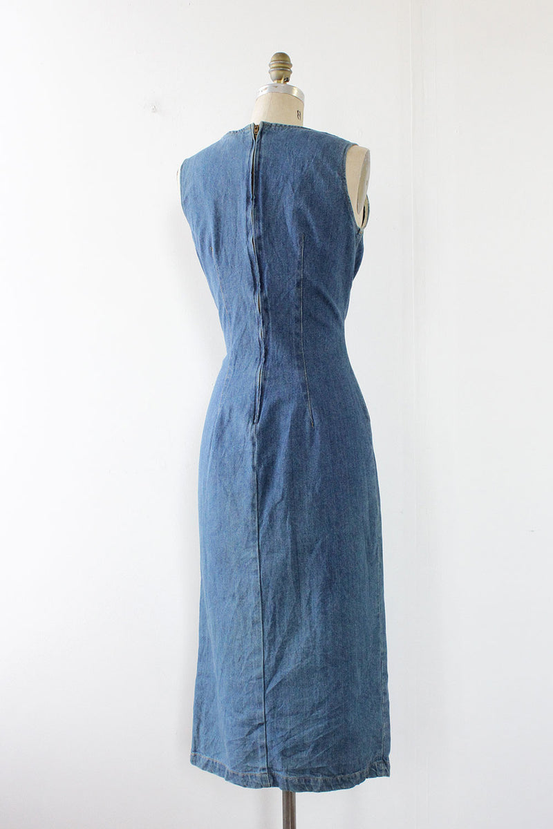 Chorus Denim Shift Dress S – OMNIA