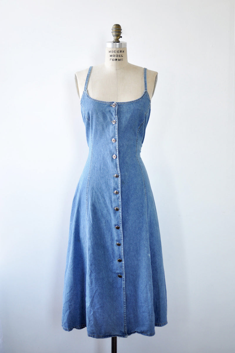 Speedy Lace-Up Denim Dress S/M Speedy Lace-Up Denim Dress S/M
