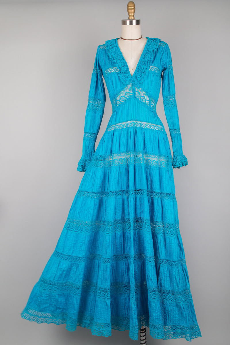 Turquoise Mexican Wedding Dress S Turquoise Mexican Wedding Dress S
