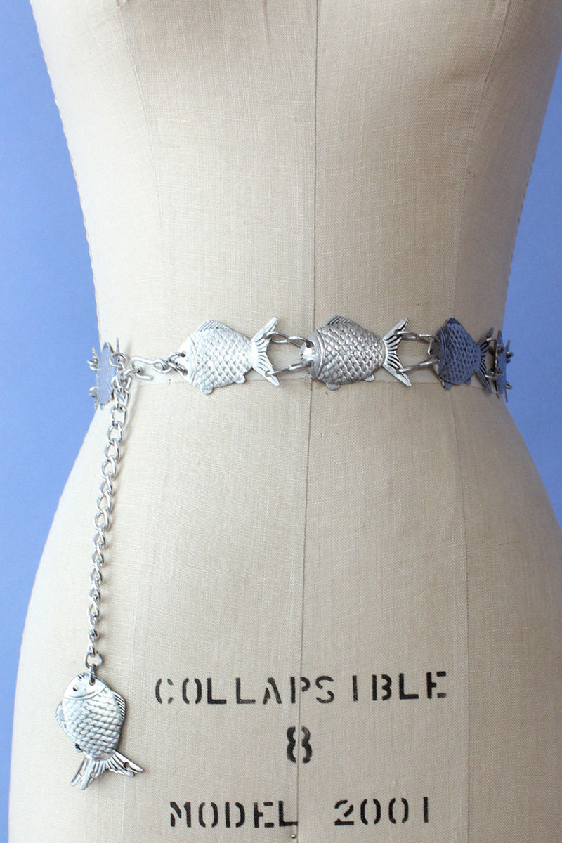 Fish Family Metal Chain Belt – OMNIA display picture 3
