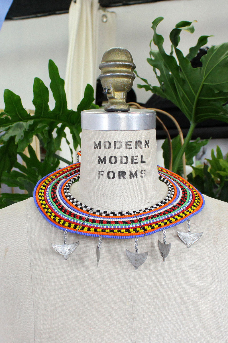Maasai beaded on sale collar necklace