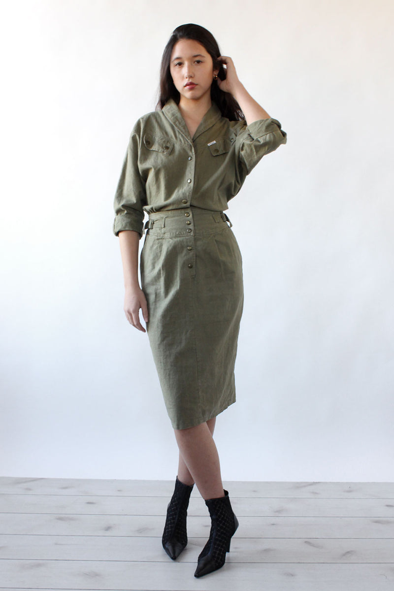 Army Green Utility Dress M/L OMNIA Army Green Utility Dress M/L OMNIA