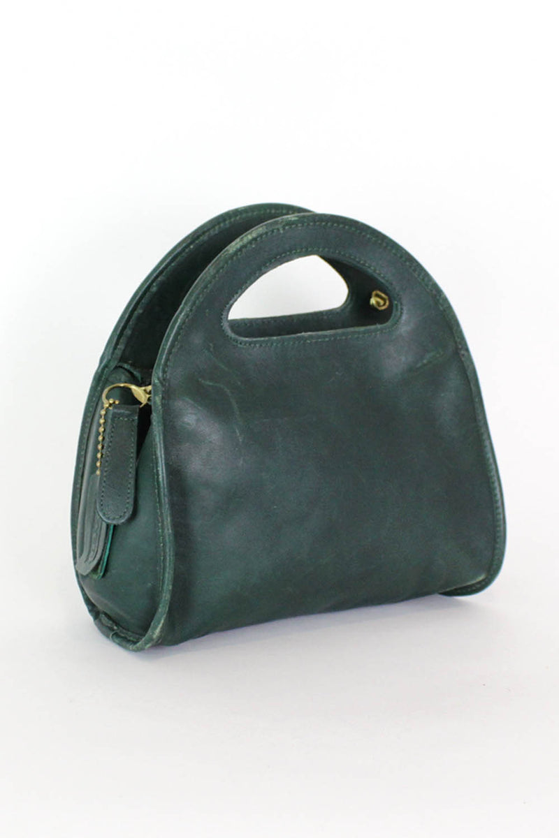 Coach hunter green purse Clearance