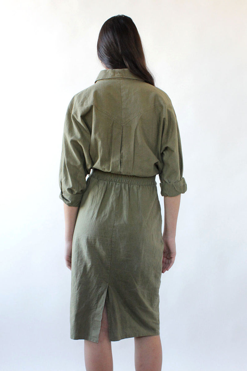 Army Green Utility Dress M/L OMNIA Army Green Utility Dress M/L OMNIA