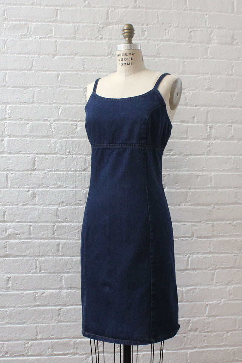 forenza denim dress Forenza Dark Denim Dress L – OMNIA