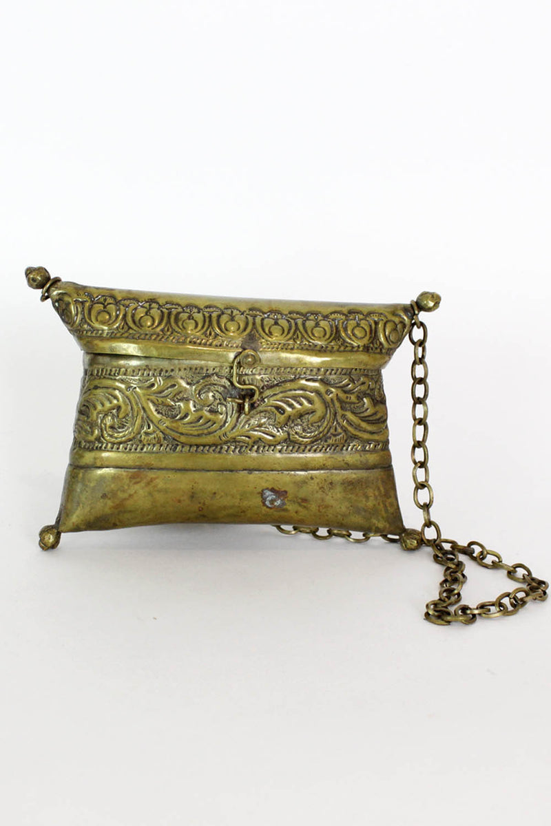 Vintage Indian gypsy brass metal bag – OMNIA