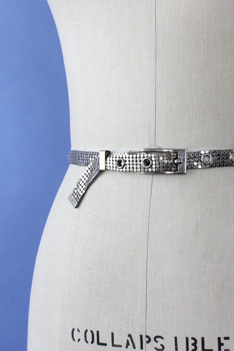 Silvertone Chainmail Belt OMNIA Silvertone Chainmail Belt OMNIA