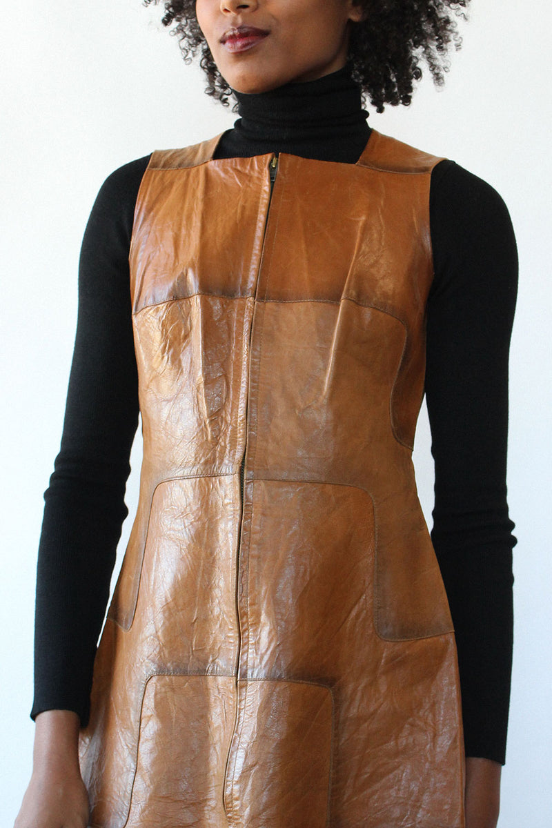 Peck & Peck Leather Zip Dress S OMNIA Peck & Peck Leather Zip Dress S OMNIA