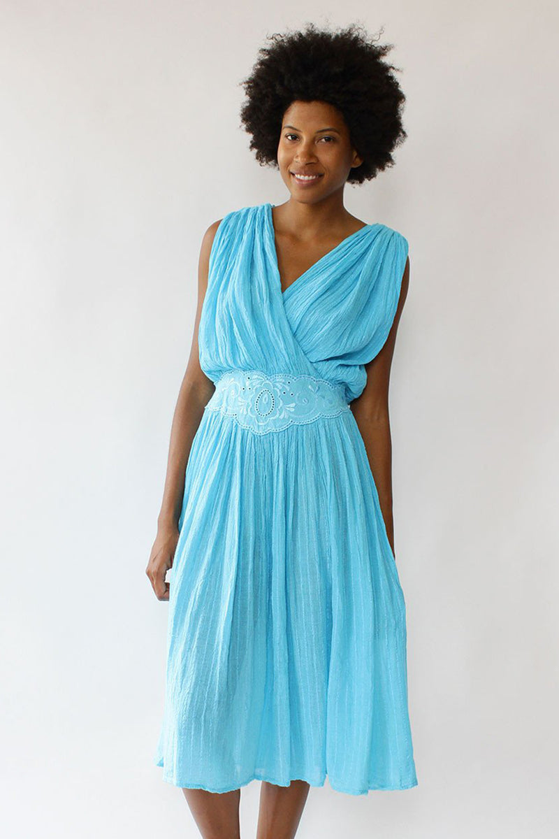 Wavy 70s Gauze Dress S/M OMNIA Wavy 70s Gauze Dress S/M OMNIA