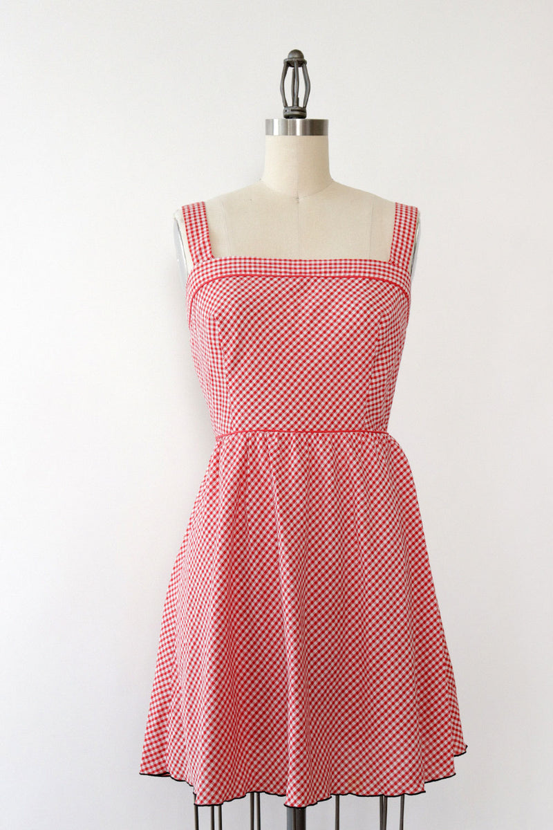Soft Gingham Mini Dress XS/S OMNIA Soft Gingham Mini Dress XS/S OMNIA