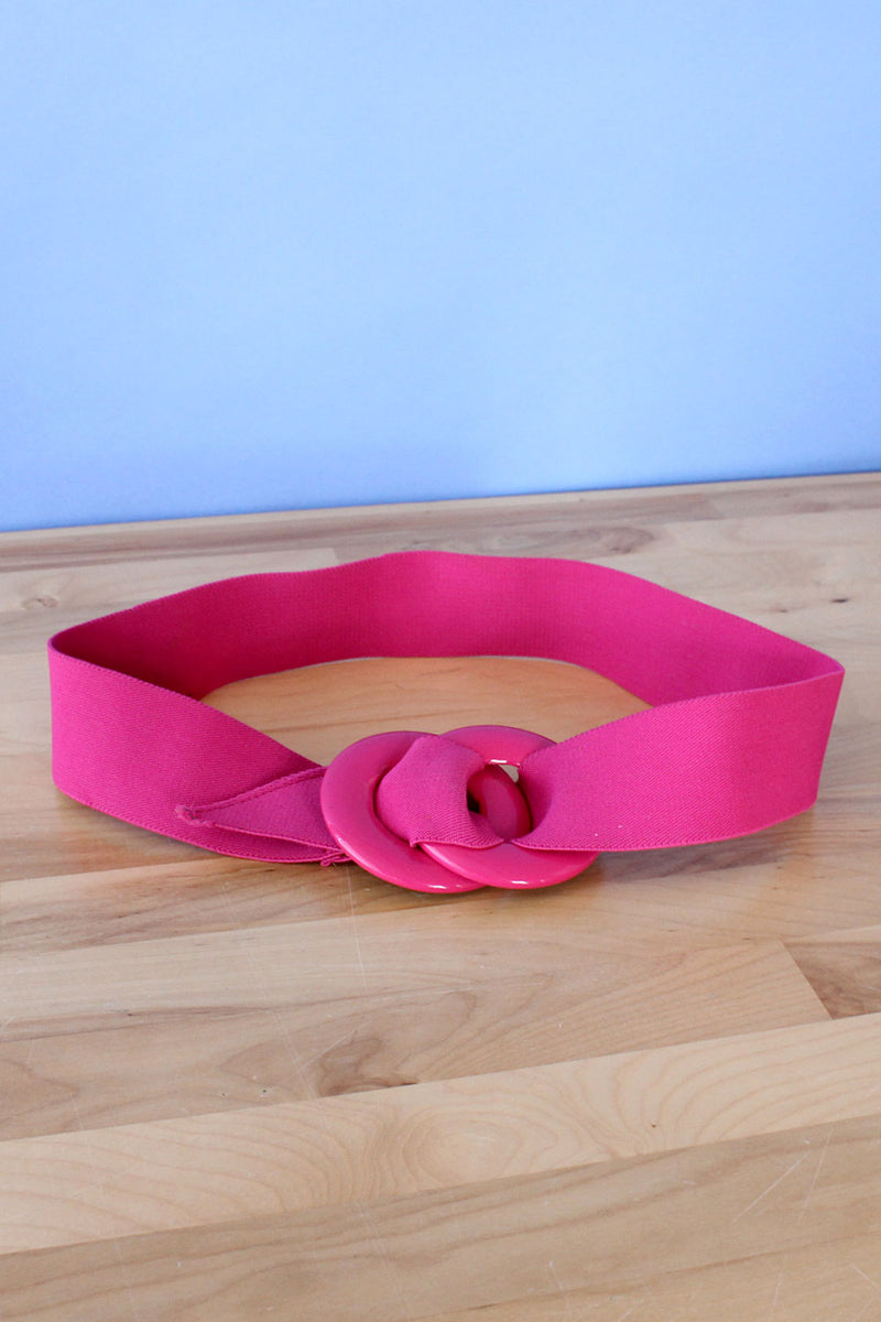 Hot Pink Infiniti Cinch Belt OMNIA Hot Pink Infiniti Cinch Belt OMNIA