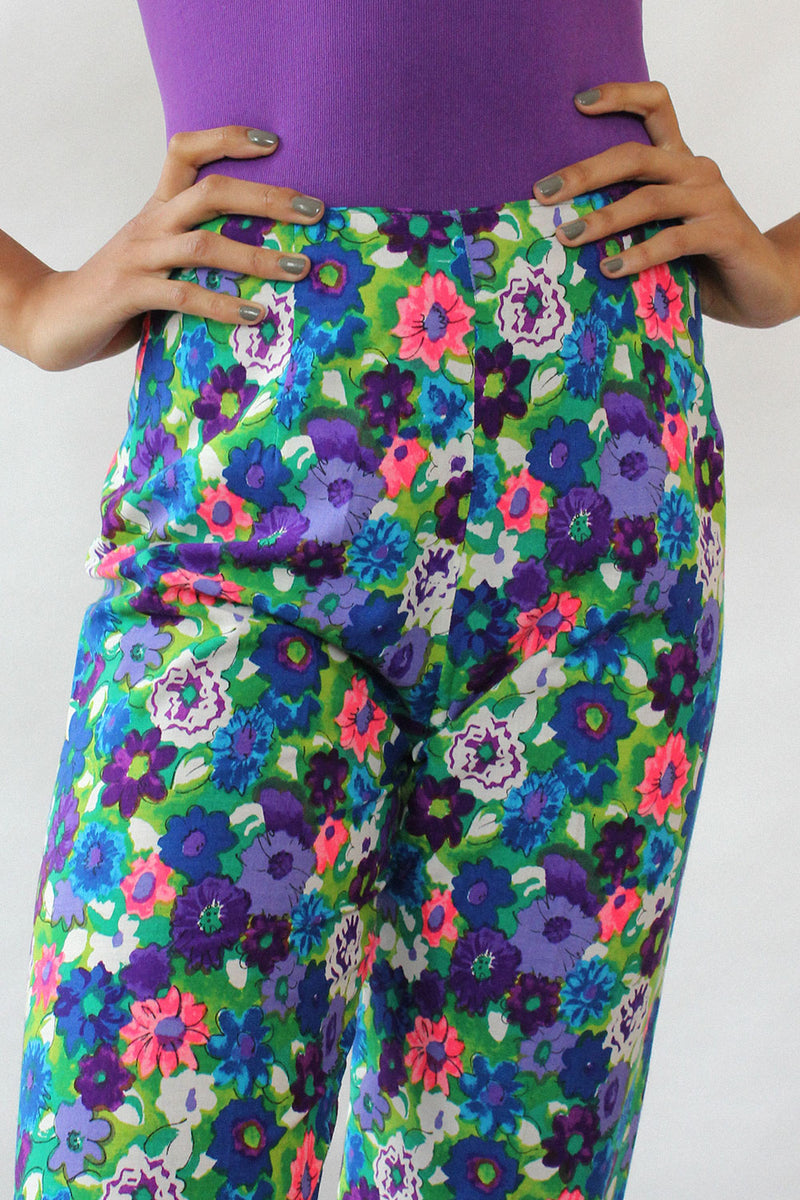 patterned cigarette pants Joy Floral Cigarette Pants XS/S patterned cigarette pants Joy Floral Cigarette Pants XS/S