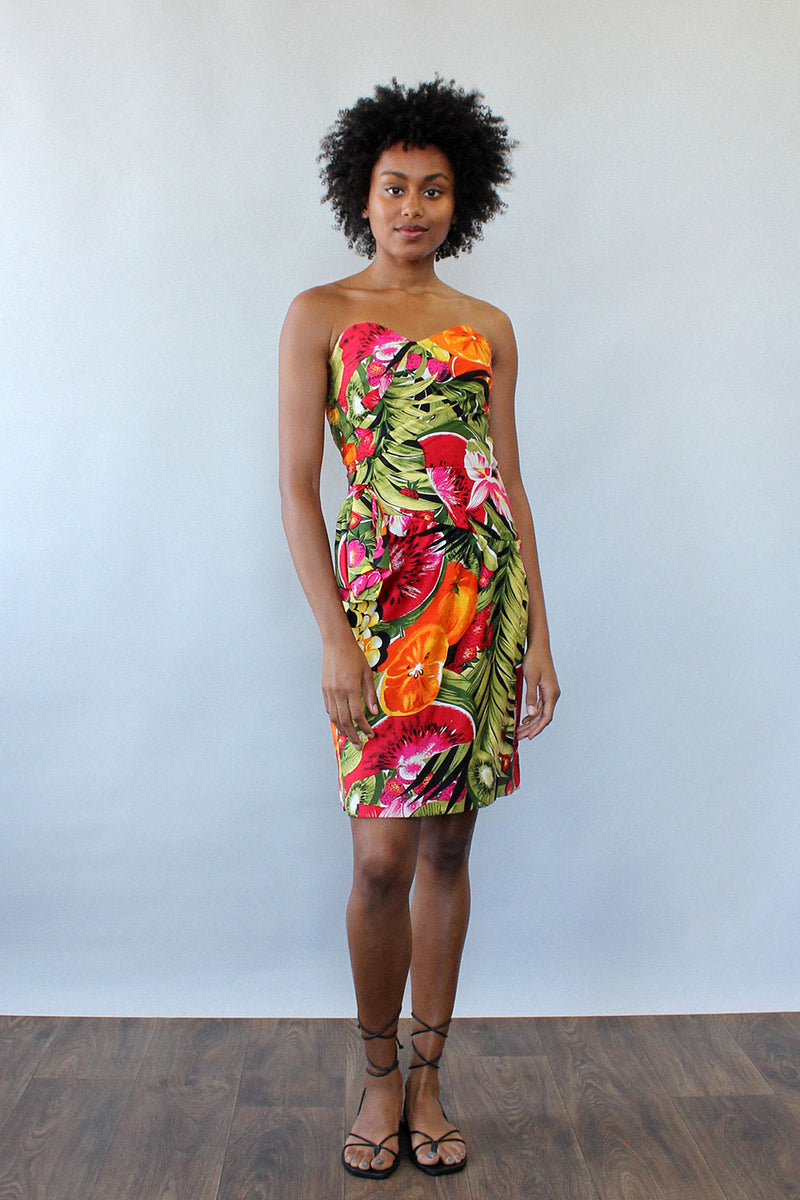fruit cocktail dress Fruit Cocktail Bow Dress XS/S OMNIA