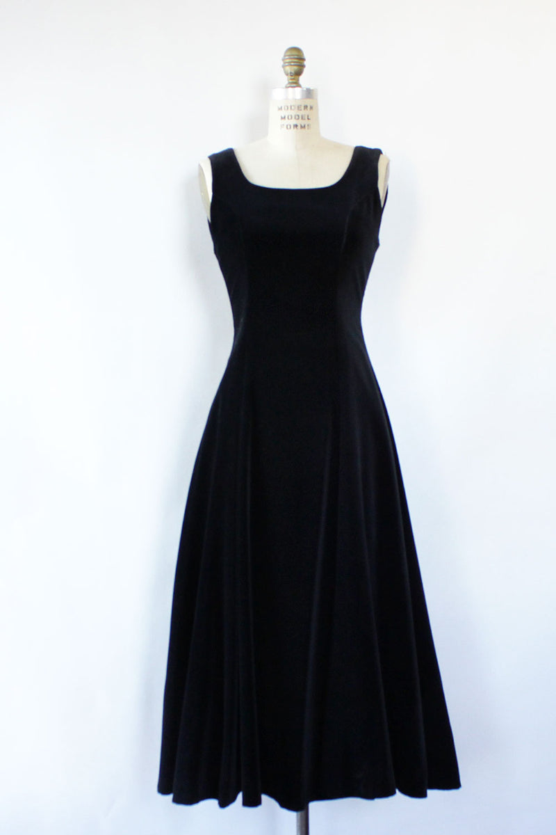 Laura Ashley Perfect Black Velvet Dress S OMNIA Laura Ashley Perfect Black Velvet Dress S OMNIA
