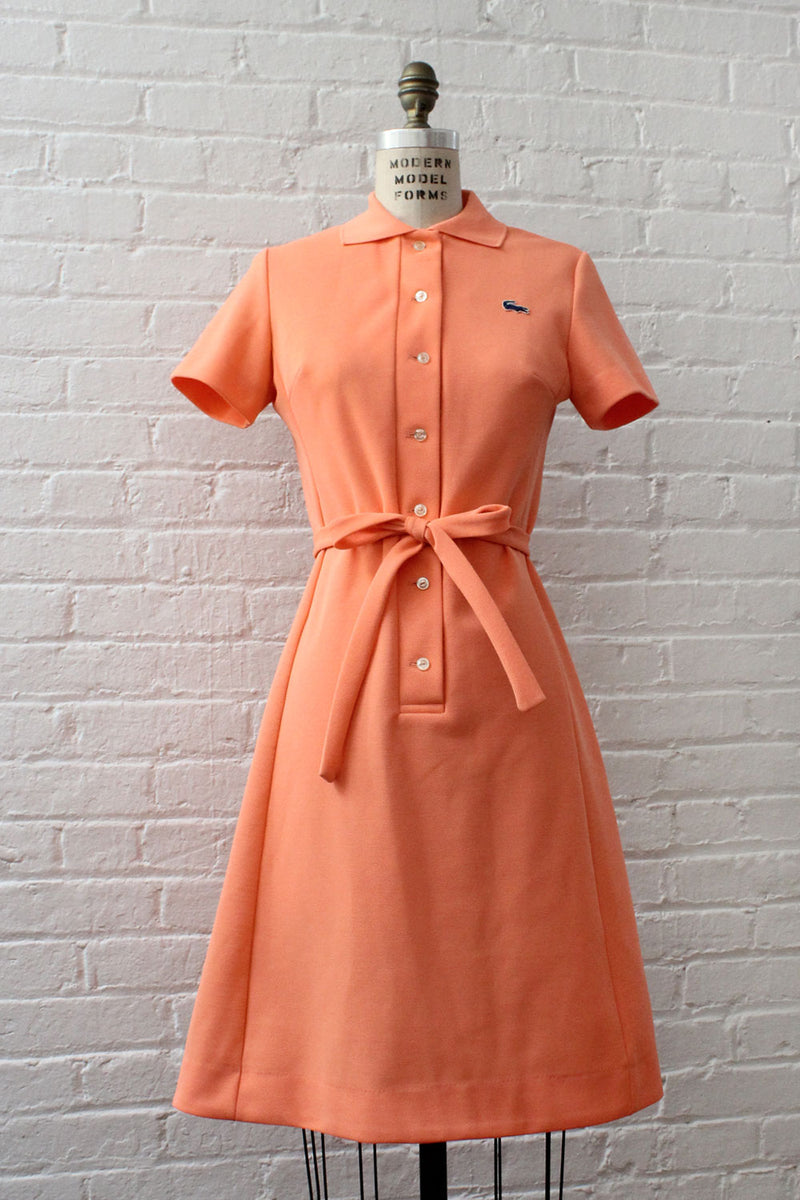 Lacoste Coral Polo Dress M – OMNIA