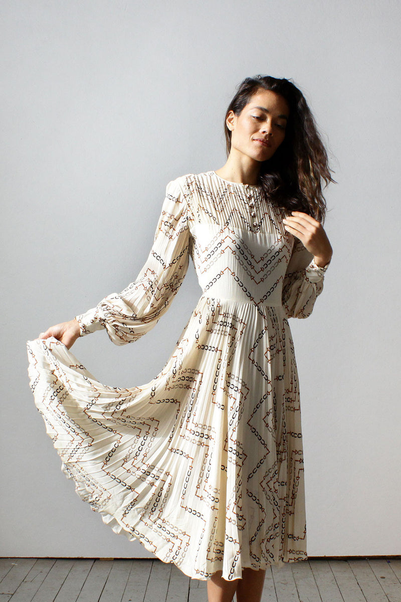 gucci pleated dress 42IT- Gucci Pink Floral Georgette Pleated Maxi Gown Dress