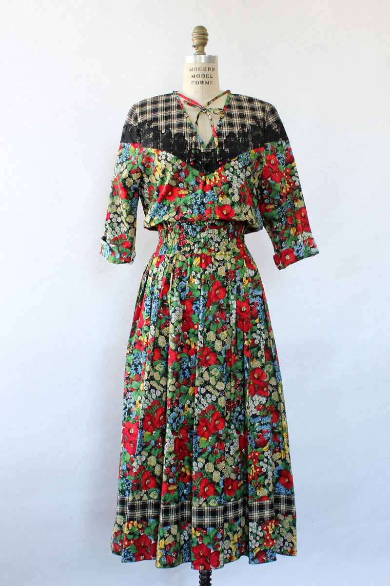 Diane Freis Tomato Garden Dress M/L