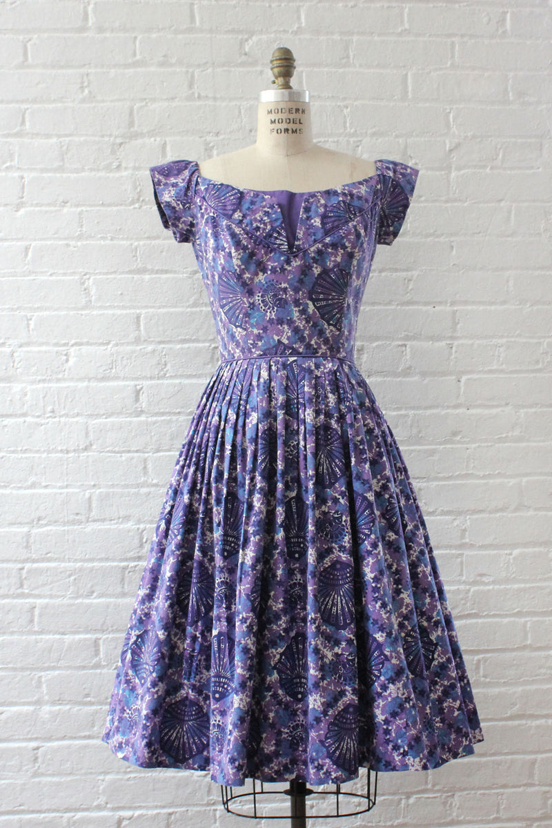 Miami Casuals Violet Batik Dress S/M – OMNIA Miami Casuals Violet Batik Dress S/M – OMNIA