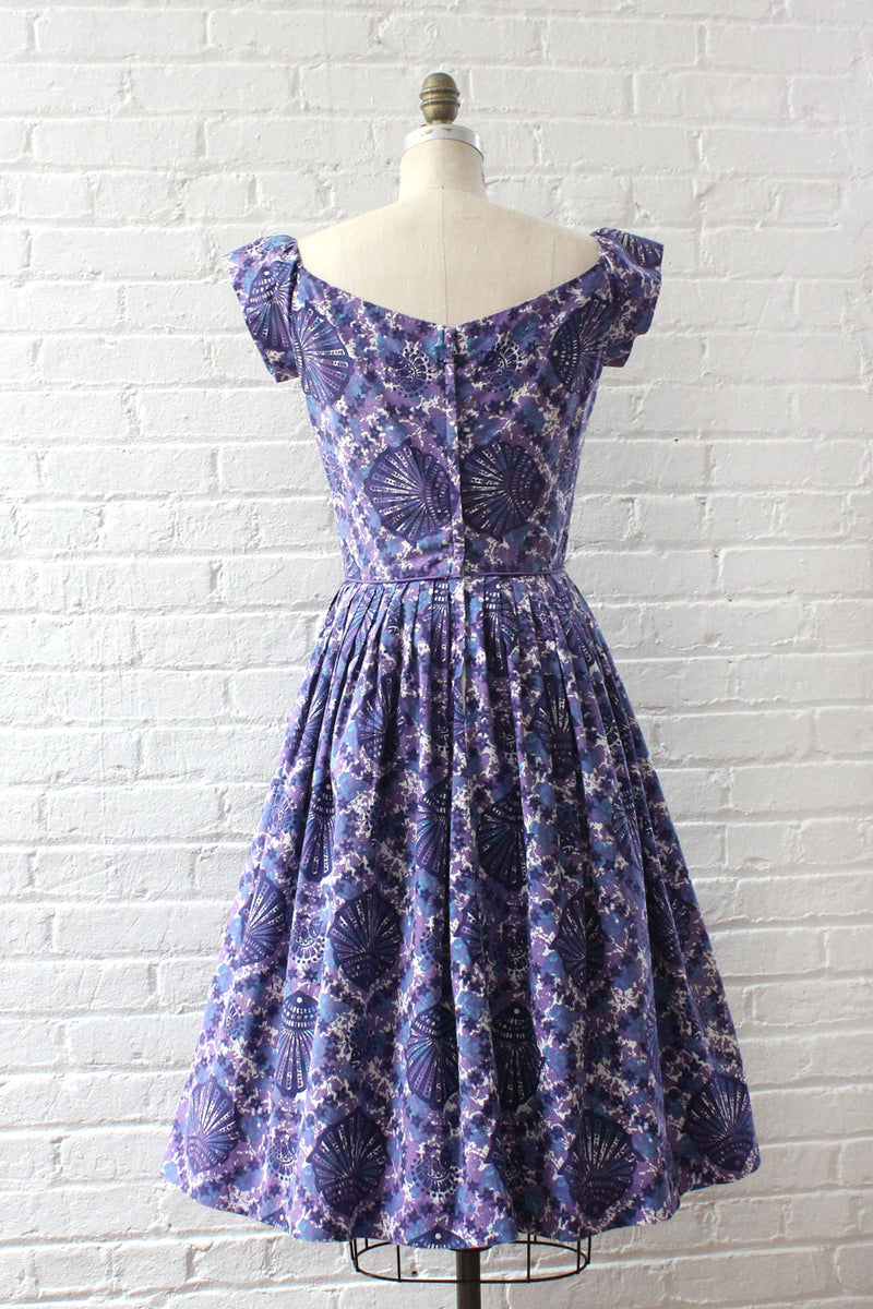 Miami Casuals Violet Batik Dress S/M