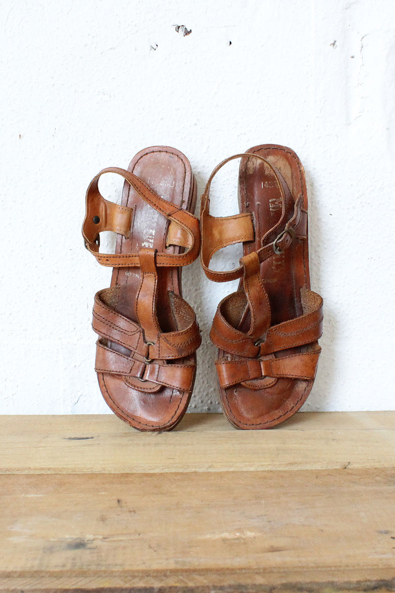 70s Leather Ladder Sandals 1/2 – OMNIA1