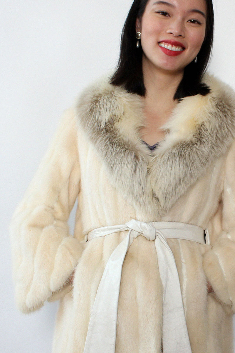 Full body fox fur coat
