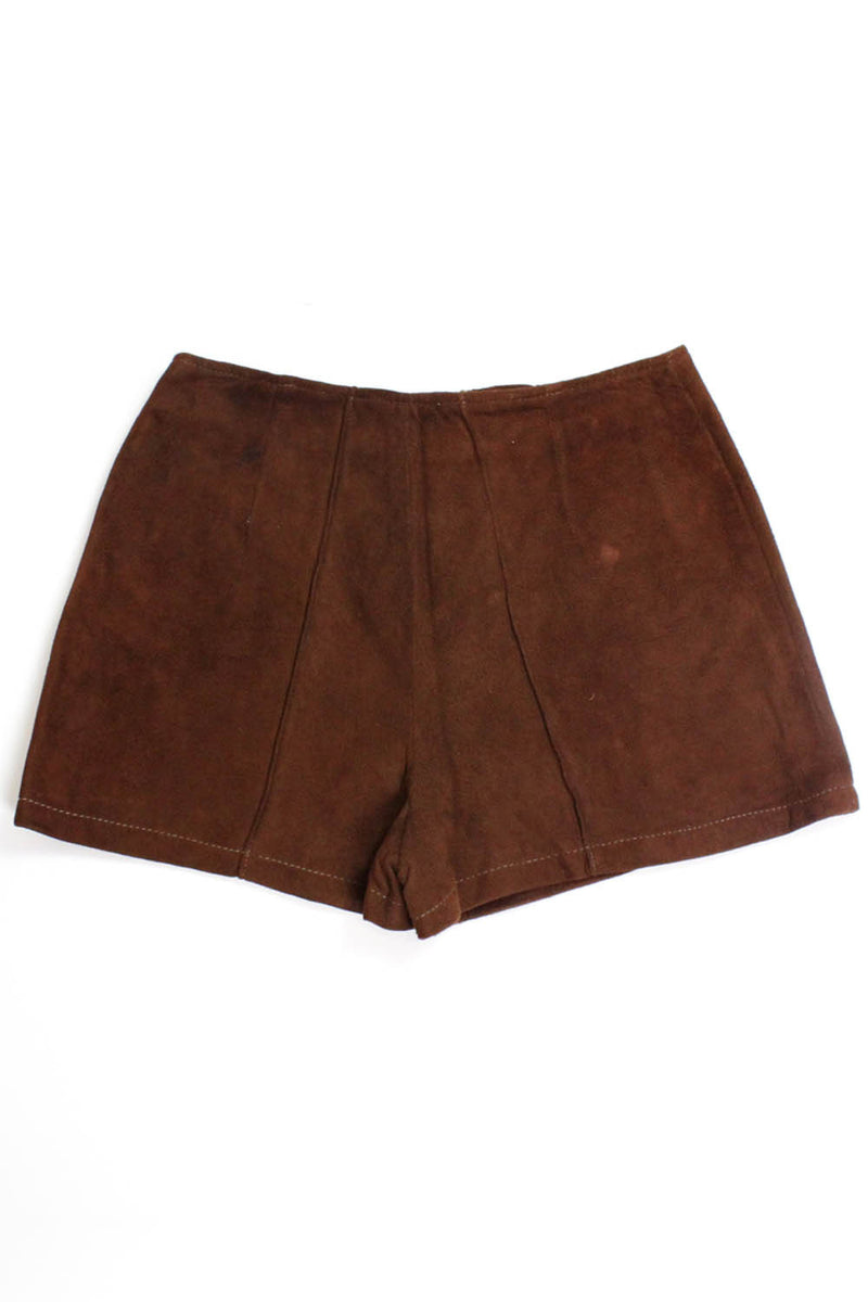 70s Suede High Waist Shorts S – OMNIA