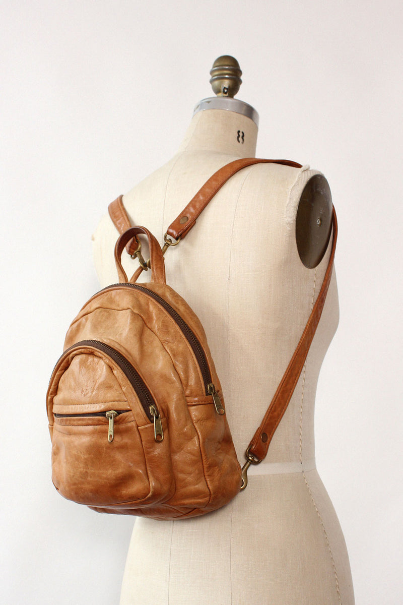 backpack honey leather Honey Saddle Leather Backpack