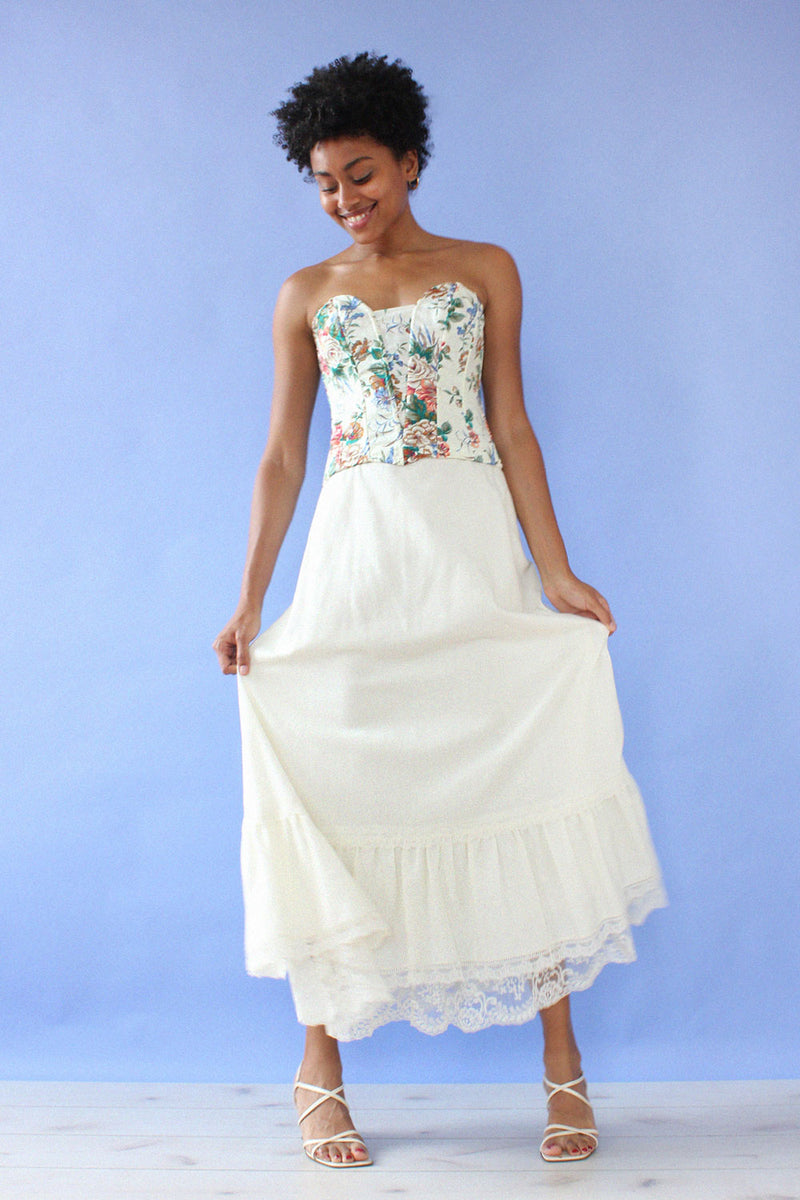 Gunne Sax Ivory Tier Skirt M OMNIA Gunne Sax Ivory Tier Skirt M OMNIA