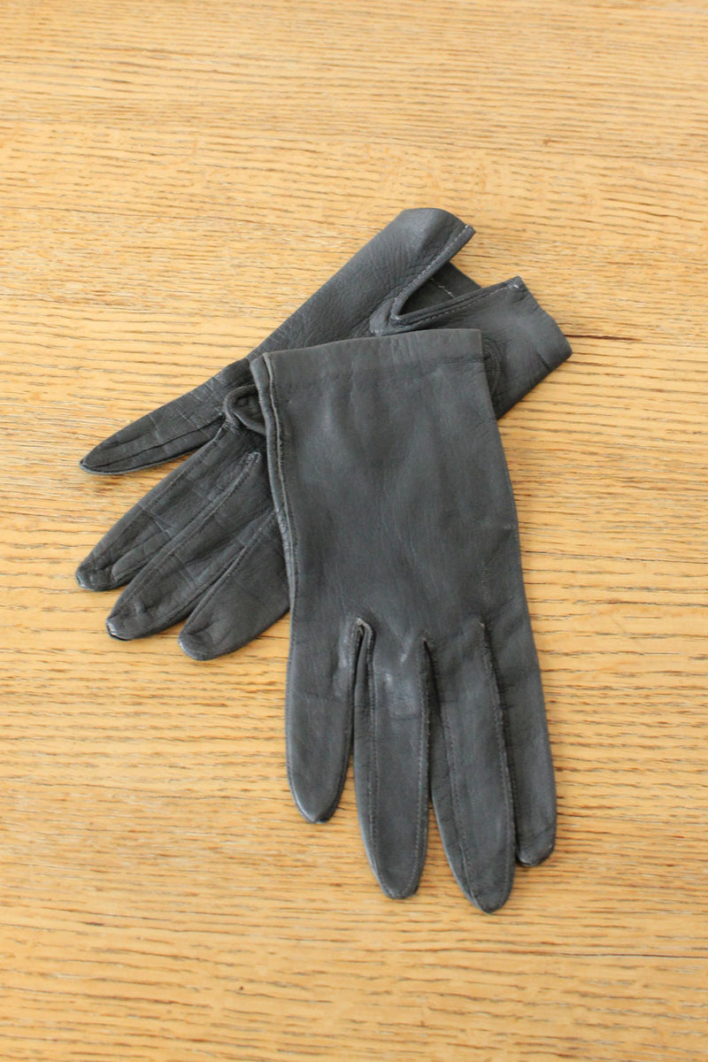 Slate Leather Gloves OMNIA Slate Leather Gloves OMNIA