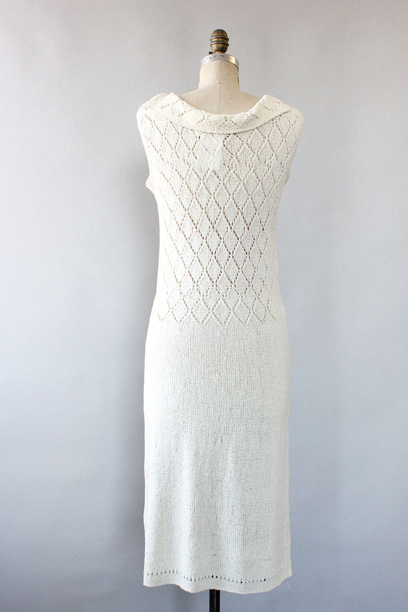 Pointelle Knit Dress S-L Pointelle Knit Dress S-L